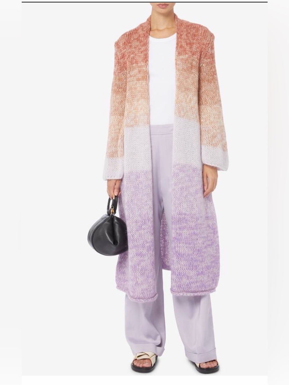 Forte Forte Degrad Mohair Ombre Open-Front coat NWT